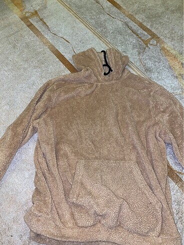 Peluş kapşonlu sweat