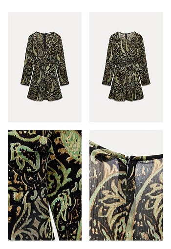 Zara Zara desenli elbise