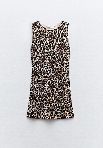 s Beden Zara leopar elbise