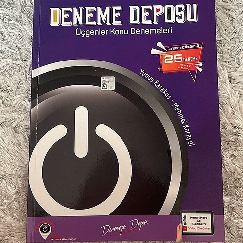 Deneme deposu üçgenler 25 deneme hiç kullanılmamış