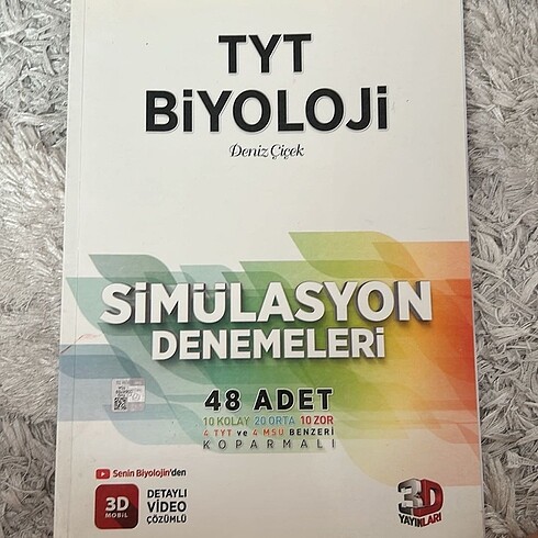 3D tyt biyoloji 48 deneme