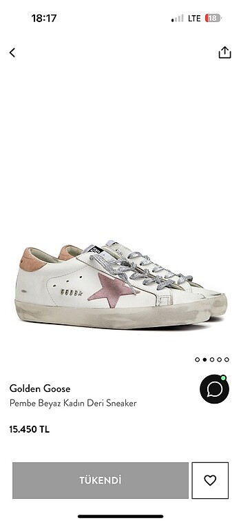 35 Beden pembe Renk Golden goose