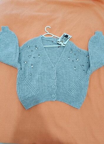 Diğer Taşlı oversize Hırka