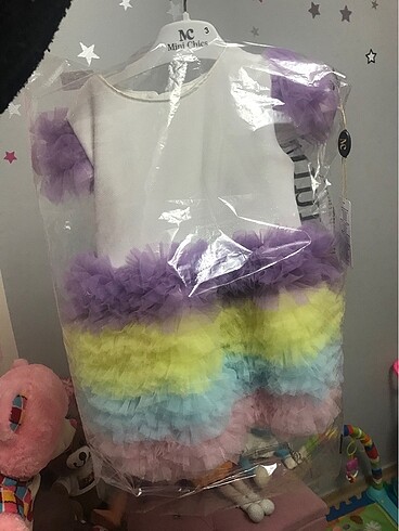 Unicorn elbise kız çocuk