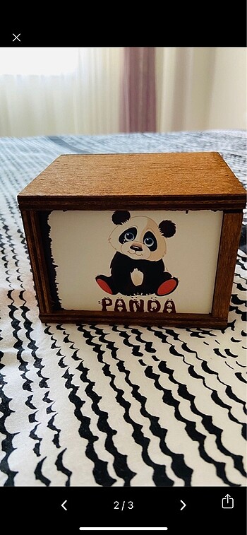 Pandalı ahşap takı kutusu