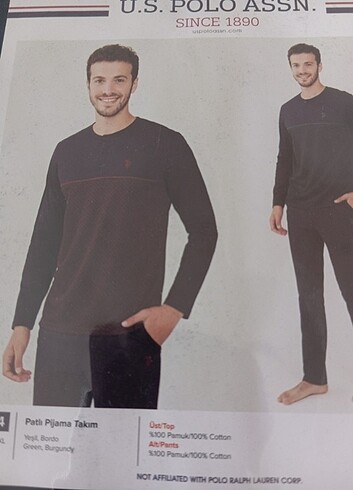 m Beden U.S POLO Erkek pijama takım