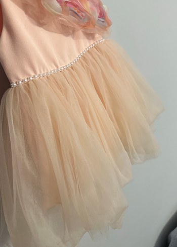 Pembe Nakışlı Bohem Çocuk Elbisesi - Görsel 5