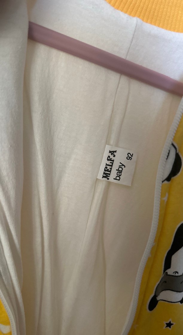 Sarı Panda Desenli Bebek Uyku Tulumu - Görsel 3