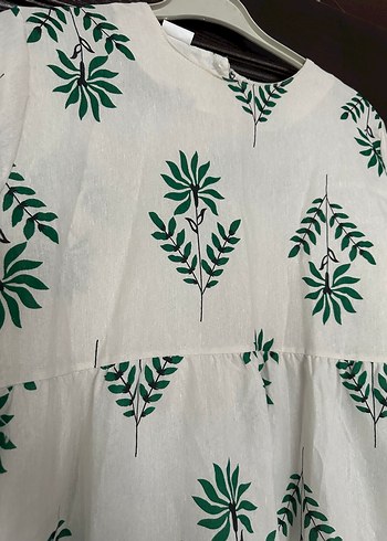 Yeşil Baskılı Bohem Uzun Elbise - Görsel 5