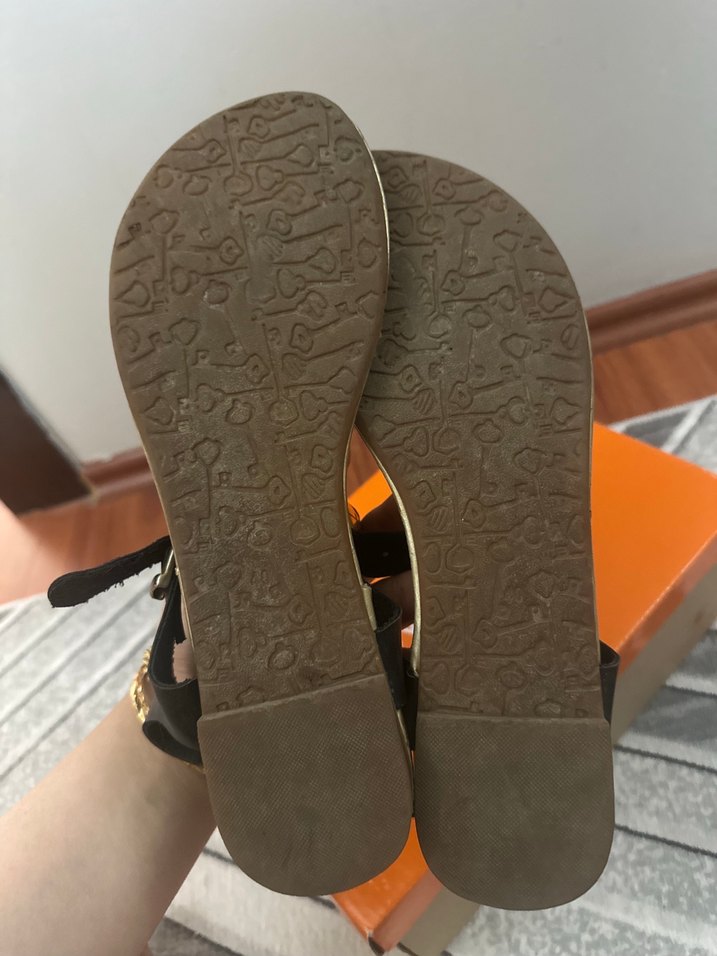 Parmak arası siyah  Sandalet - Görsel 3