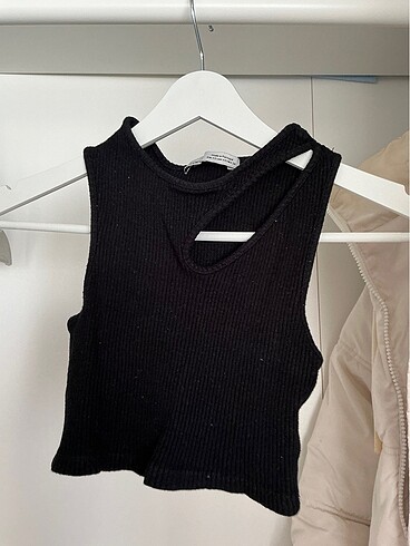 pull and bear dekolteli crop top