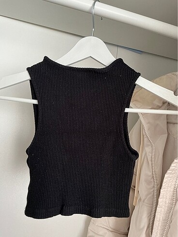 xs Beden pull and bear dekolteli crop top