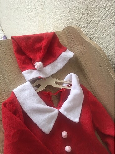 18-24 Ay Beden kırmızı Renk Noel kıyafeti