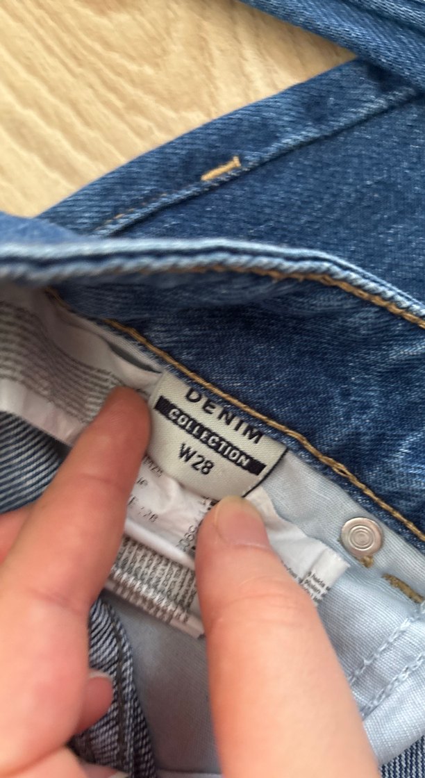 Kadın Mavi Denim mom Jean - Görsel 3