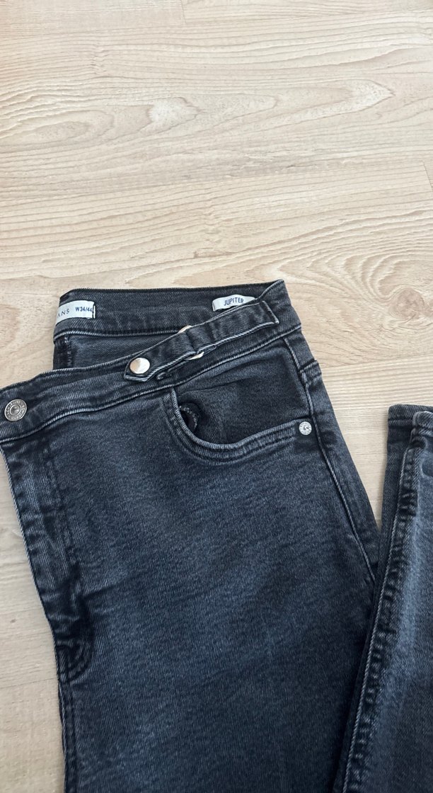Gri Kadın Denim Kot Pantolon - Görsel 3