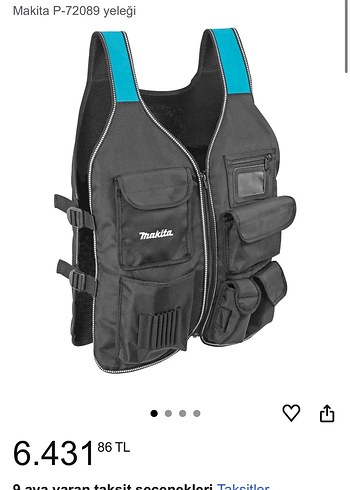 makita fonksiyonel iş yeleği - Görsel 9