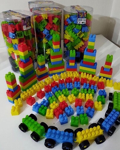 120 parça beş arabalı lego