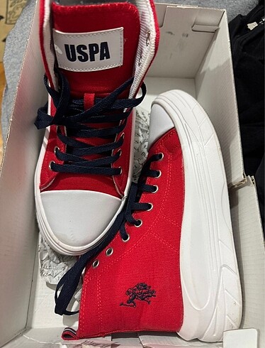 Us polo assn kırmızı ayakkabı