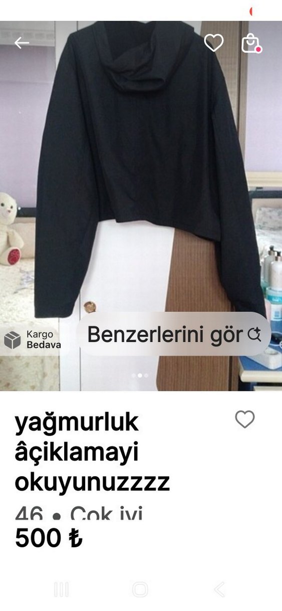 yağmurluk siyah nike - Görsel 2