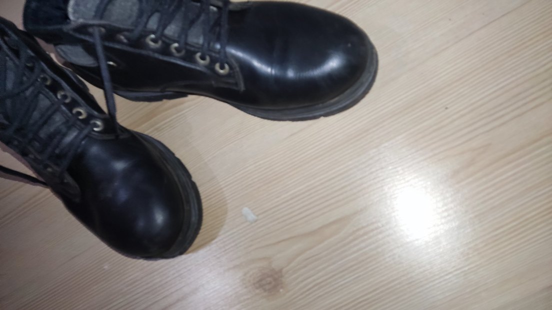 Siyah Erkek Goth Lastik Bot Deridir - Görsel 4