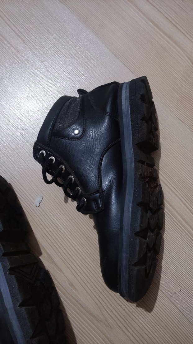 Siyah Erkek Goth Lastik Bot Deridir - Görsel 5