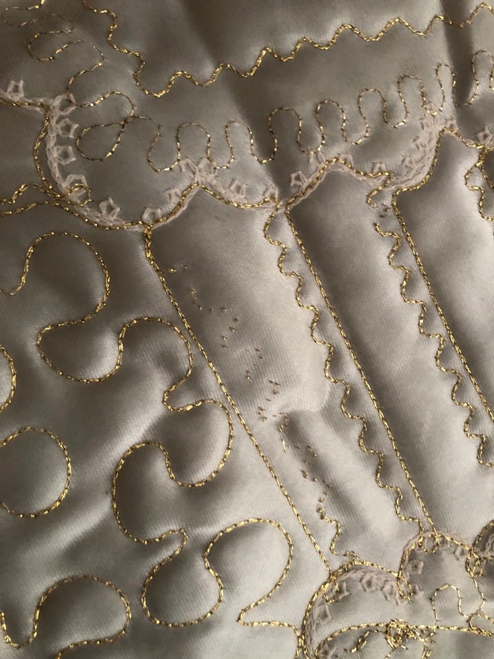 takaslık Gri Nakışlı Yatak Örtüsü Seti - Görsel 2