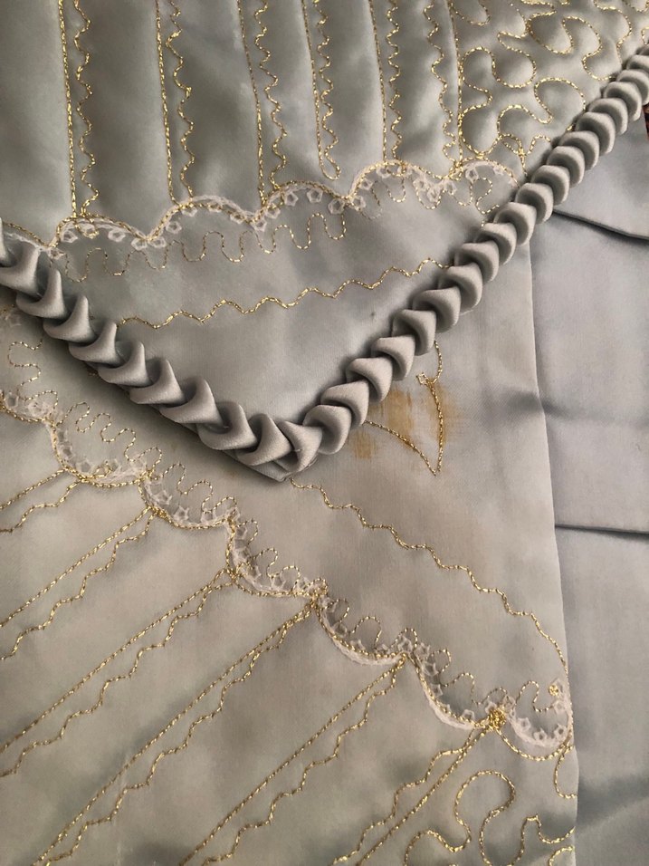 takaslık Gri Nakışlı Yatak Örtüsü Seti - Görsel 5