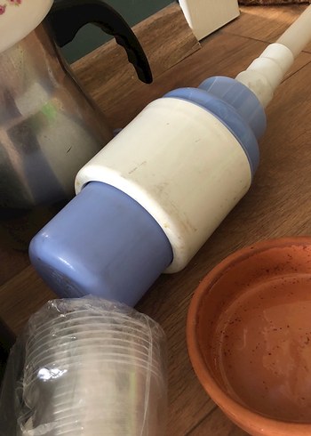 takaslık Beyaz Çaydanlık ve Plastik Çatal Seti - Görsel 4