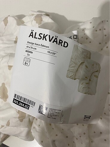 Beden ten rengi Renk Ikea bebek 2li çarşaf