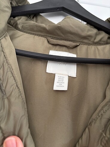xs Beden H&M Haki Kapitone Kaban