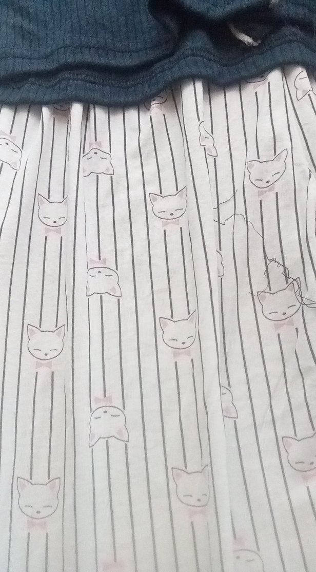 Gri Pilili Midi Pijama Takımı - Görsel 2