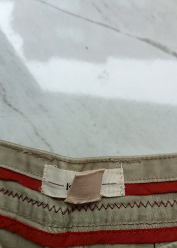 Bej Pamuk Erkek Kısa Şort - Görsel 2