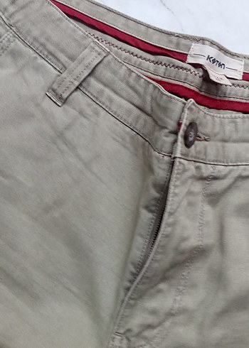 Bej Pamuk Erkek Kısa Şort - Görsel 5