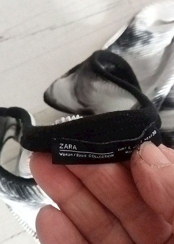 Gri Batik Desenli Kolsuz Hamile Mini Tunik - Görsel 3