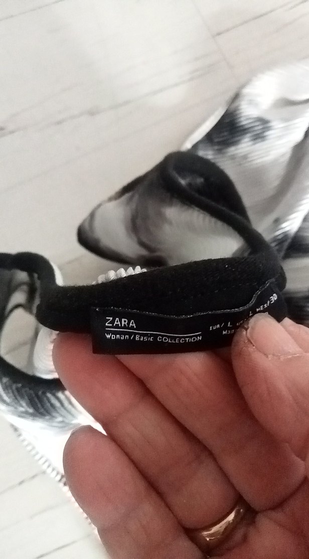 Gri Batik Desenli Kolsuz Hamile Mini Tunik - Görsel 3