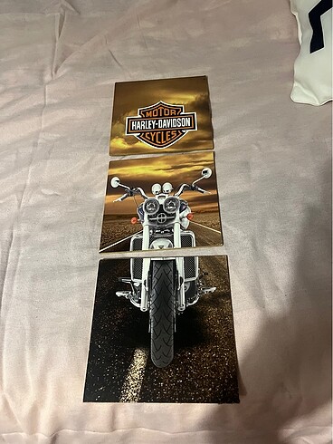 Üç parça harley davıdson tablo
