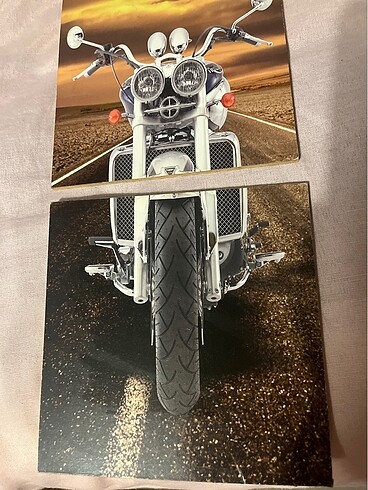 Beden siyah Renk Üç parça harley davıdson tablo