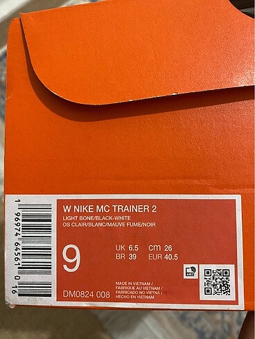 39 Beden nike ayakkabı