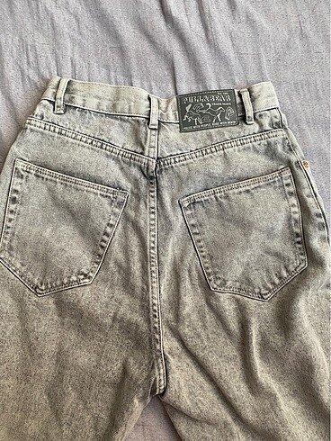 xs Beden gri Renk Pull and bear mom jean