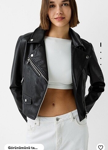 Bershka deri ceket