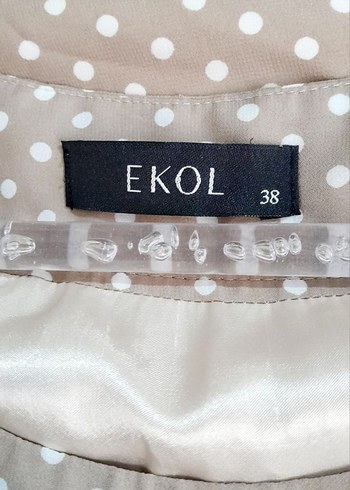 m Beden EKOL Bayan Şifon Elbise