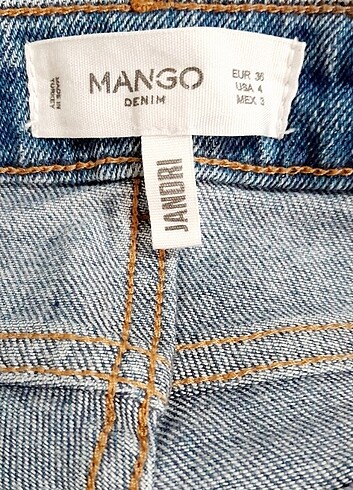 36 Beden Mango Bayan Kot Pantolon