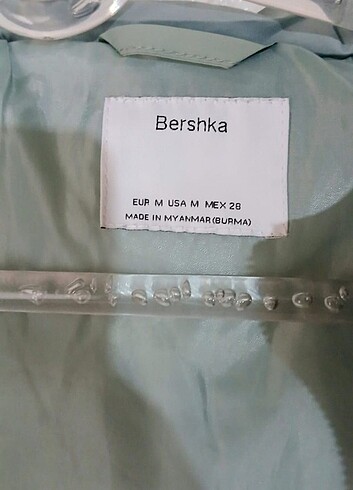 m Beden Bershka Bayan Şişme Mont