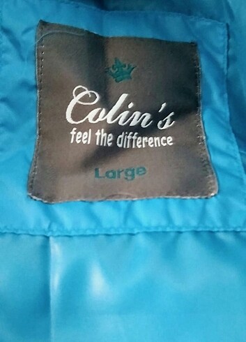l Beden mavi Renk Colin's Bayan Sıfır Kol Şişme Mont