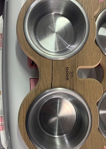 Ahşap ve Metal kedi köpek mama kabı - Görsel 3