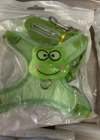 Renkli Peluş kedi köpek gezdirme tasması - Görsel 4