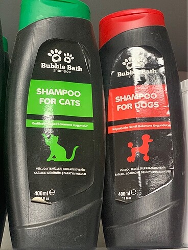 Kedi ve köpekler için şampuan