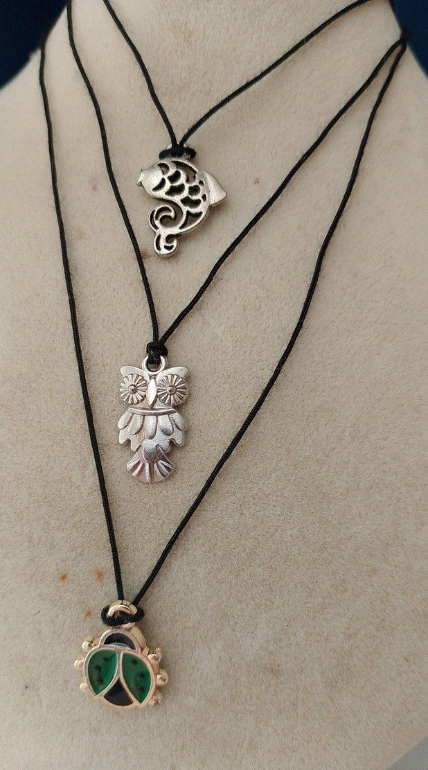 üçlü minik kolyeler - Görsel 4