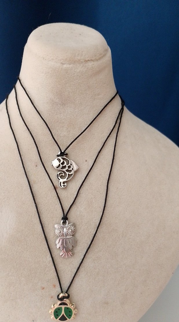 üçlü minik kolyeler - Görsel 2