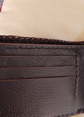 Kahverengi timsah Derisi Erkek Cüzdanı - Görsel 5